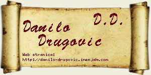 Danilo Drugović vizit kartica